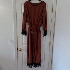 Women’s Midi Long Sleeve Lace Dress